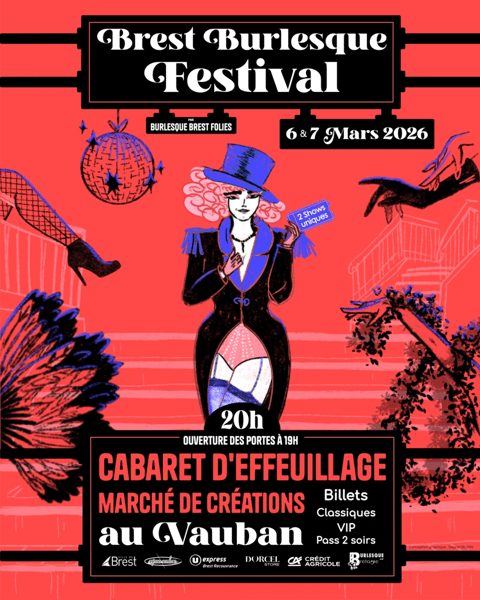 Brest Burlesque Festival 2026 affiche