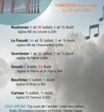 Circuit des Orgues en Centre Bretagne