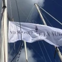 Violoncelle en voile