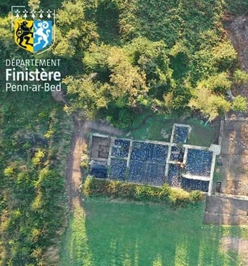 Découverte du site de fouille archéologique, Villa romaine de Keradennec