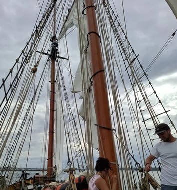 Visite à quai de La Recouvrance