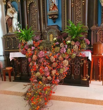 Décor floral : Notre-Dame aux couleurs de l'automne