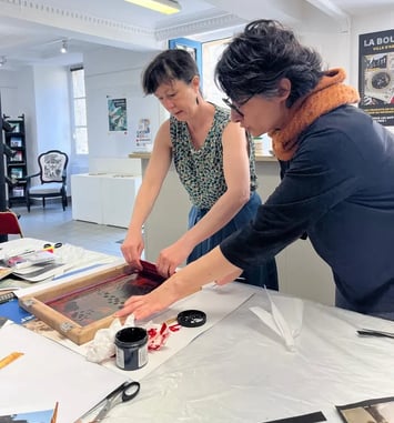 Images hybrides, atelier artistique