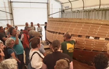 Visite du chantier de restauration au Port-musée