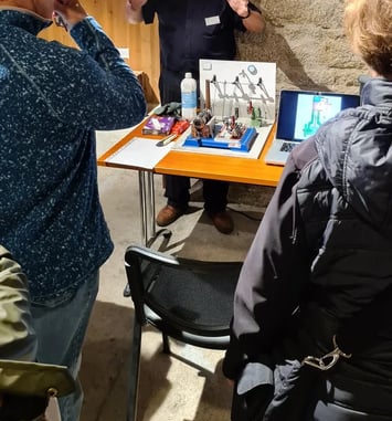 Maquette miniature à la vapeur