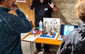 Maquette miniature à la vapeur