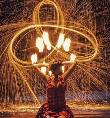 Solstice d'hiver, spectacle « Étoiles » de la Compagnie Libellune