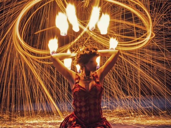 Solstice d'hiver, spectacle « Étoiles » de la Compagnie Libellune