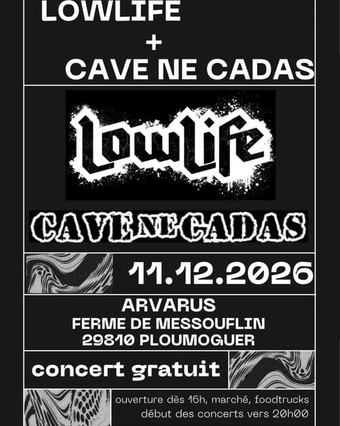 Concert Lowlife + Cave Ne Cadas