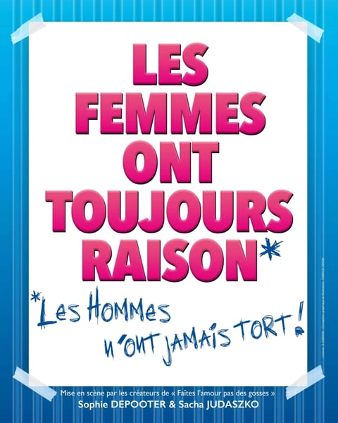 Les femmes ont toujours raison, les hommes n'ont jamais tort