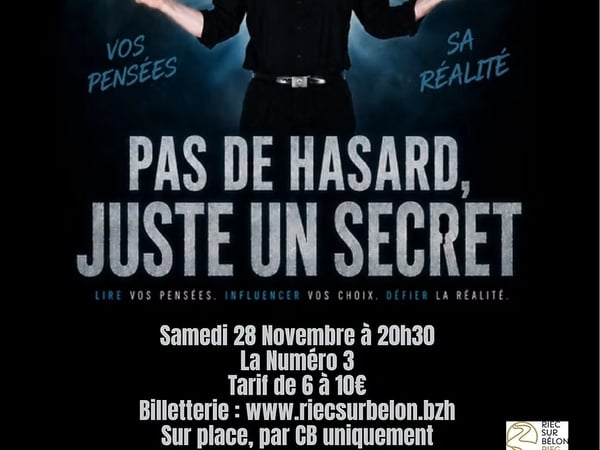 Spectacle de magie "Pas de hasard, juste un secret"