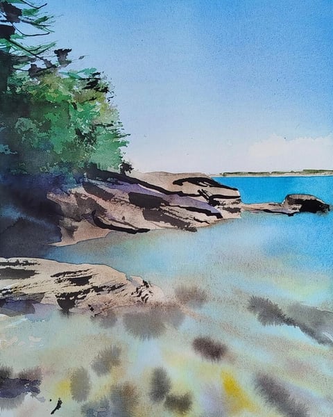 Aquarelles, nature et paysages