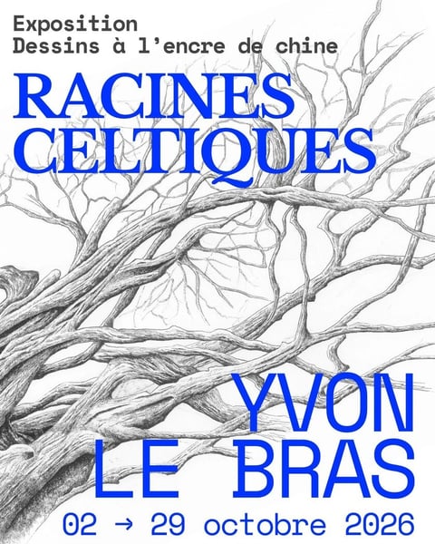 Yvon Le Bras, dessins à l'encre de Chine